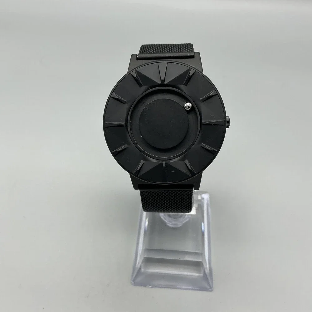Eone The Bradley Mens Watch 40mm Black Dial Black Mesh Stainless Quartz 50m WR